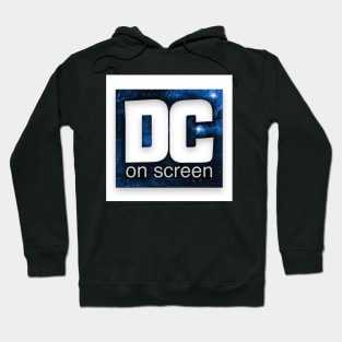 DC on SCREEN Podcast Logo (Blue with Border) Hoodie